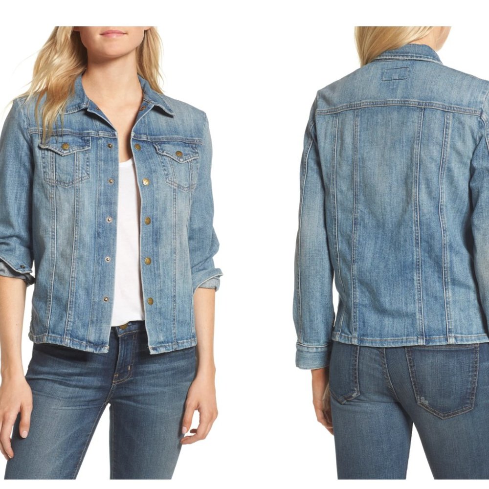 'The Mechanic' Soft Denim Jacket Current/Elliott Size 0